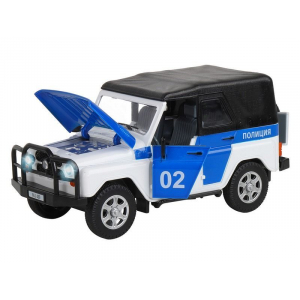 1:24 УАЗ-469 Полиция c инерционным механизмом